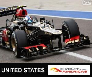 yapboz Romain Grosjean - Lotus - 2013 Birleşik Devletler Grand Prix, sınıflandırılmış 2º